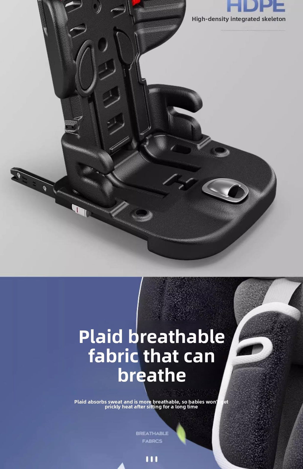 Baby Safety Seat 0-12 Years, Portable Adjustable Car Seat for Children, ECE R44/04 Universal Fit