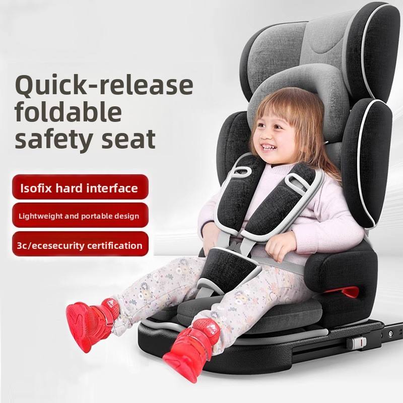 Baby Safety Seat 0-12 Years, Portable Adjustable Car Seat for Children, ECE R44/04 Universal Fit
